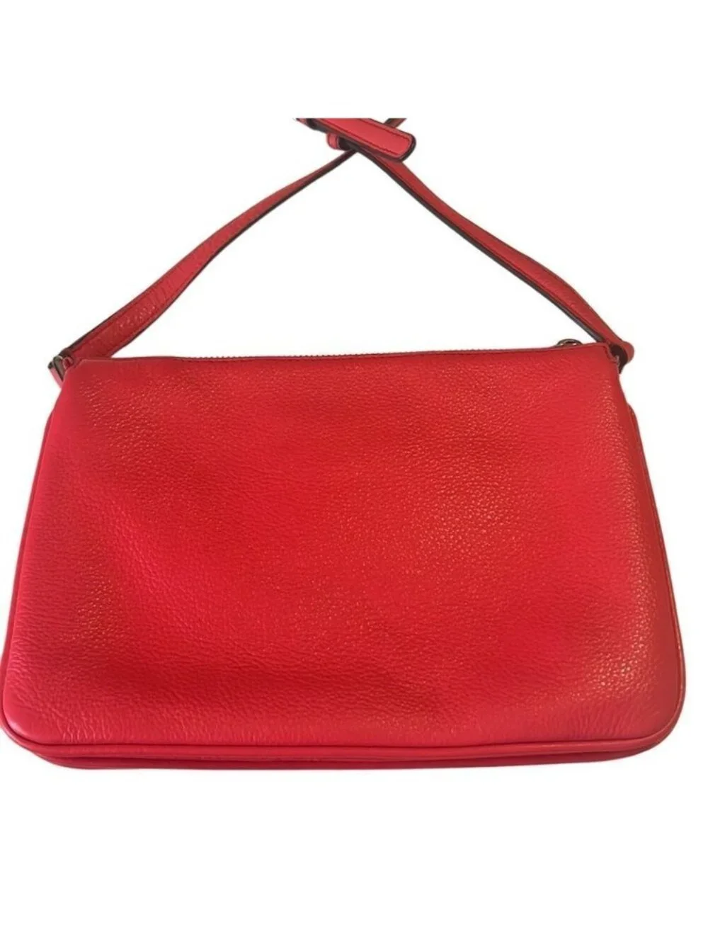 Kate Spade Coral Leila Triple Gusset Adjustable Strap Leather Crossbody